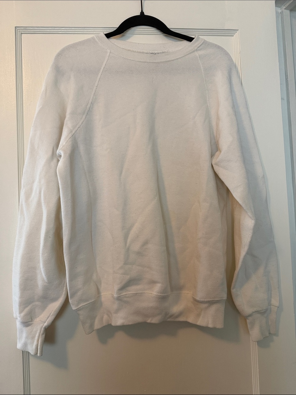 Lee Men's White Crewneck Sweatshirt